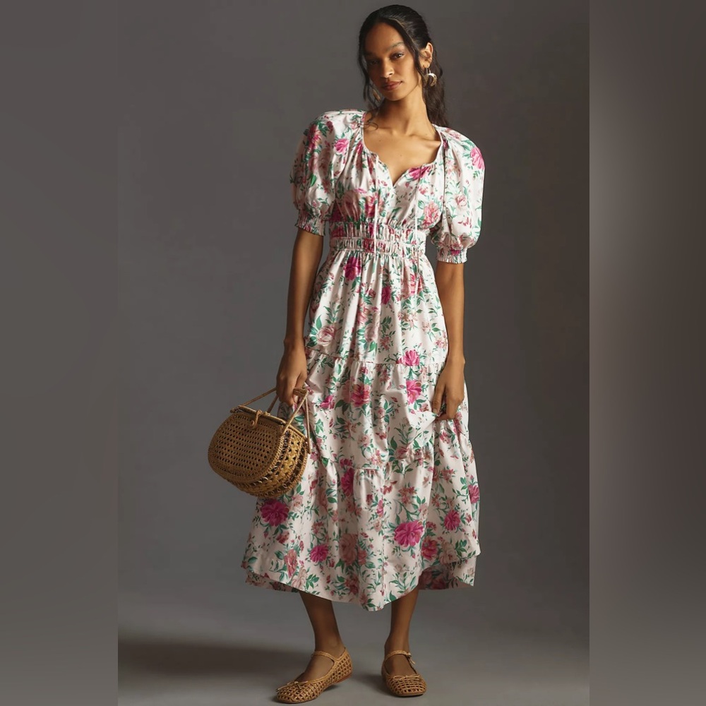 The Somerset Maxi Dress: Cotton Floral Puff-Sleeve Edition